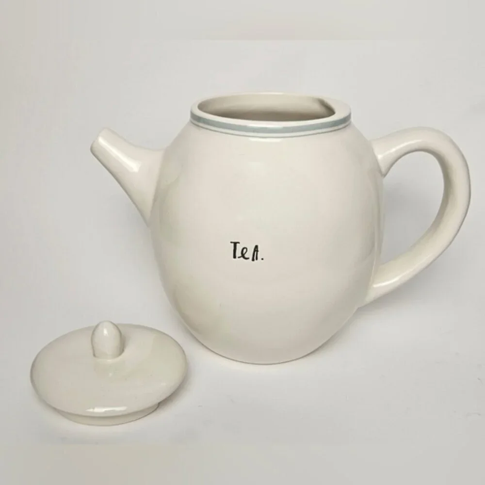Rae Dunn By Magenta Light Blue Stripe Teapot